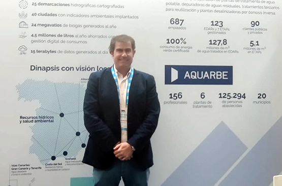 Manuel Fdz Ansorena, gerente de Aquarbe en País Vasco, en el congreso IWA Digital Water Summit