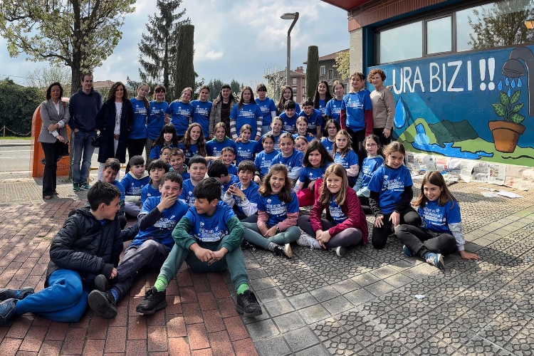 Los escolares que han participado en la iniciativa&nbsp;